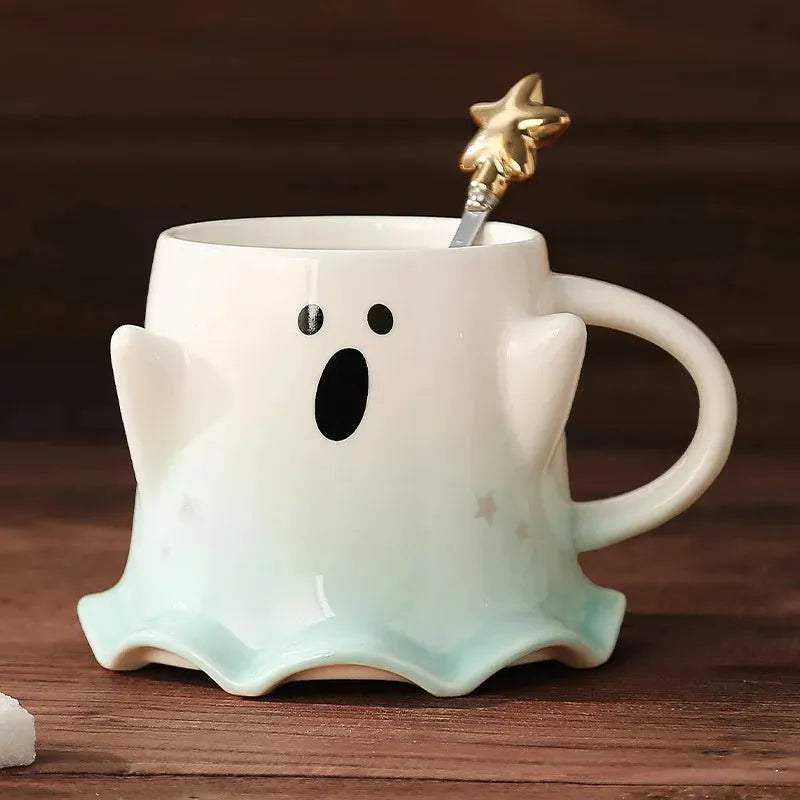 Halloween Cute Ghost Ceramic Cup - Bellarte Enchanté Halloween Cute Ghost Ceramic Cup